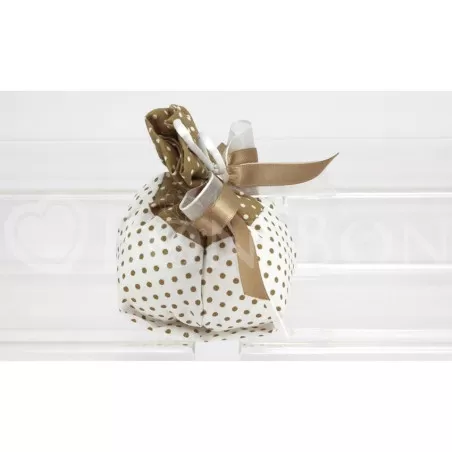 Fagotto Portaconfetti Liete Creazioni Linea Pois Nocciola Liete Creazioni - 2