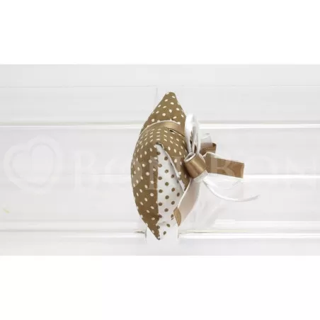 Sacchetto matrimonio pois nocciola busta lettera piccola Liete Creazioni - 2
