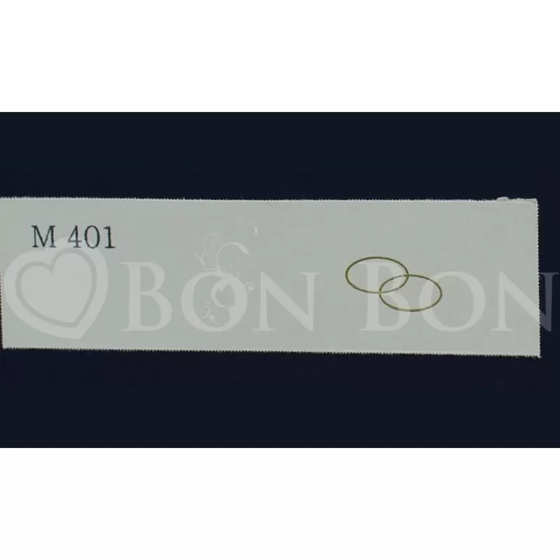 Confezione 20 bigliettini con fedi dorate - 1