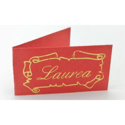 Confezione 20 bigliettini per laurea con scritta laurea pergamena - 1