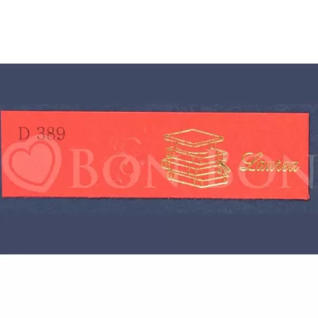 Confezione da 20 bigliettini con scritta laurea e libri - 1