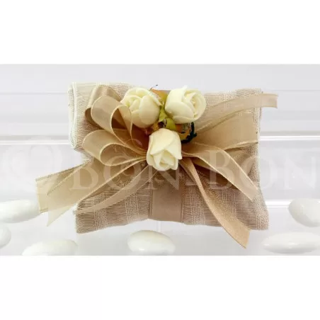 Sacchetto matrimonio 2064 misto natura ecrù busta lettera Liete Creazioni - 1