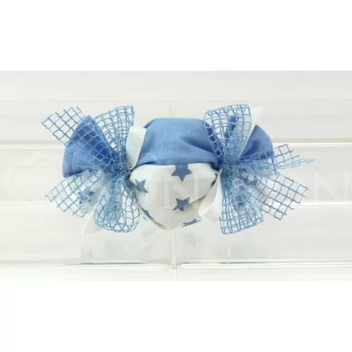 Sacchetto nascita e battesimo 2151 stellina celeste caramella Liete Creazioni - 1