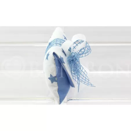 Sacchetto nascita e battesimo 2153 stellina celeste busta lettera piccola Liete Creazioni - 2