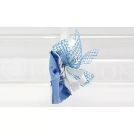 Sacchetto nascita e battesimo 2154 stellina celeste cono Liete Creazioni - 2