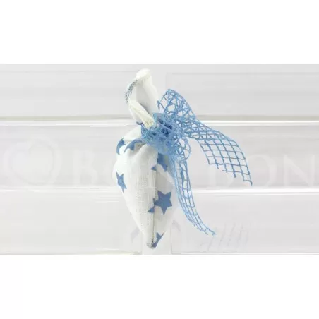 Sacchetto nascita e battesimo 2223 stellina celeste busta piccola Liete Creazioni - 2