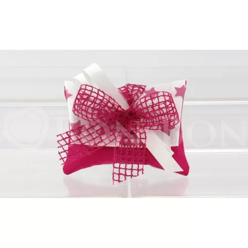 Sacchetto nascita e battesimo 2159 stellina rosa busta lettera piccola Liete Creazioni - 1