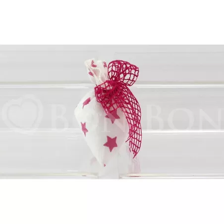 Sacchetto nascita e battesimo 2161 stellina rosa busta piccola Liete Creazioni - 2