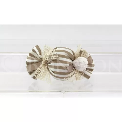 Sacchetto matrimonio 2171 righe nocciola caramella Liete Creazioni - 1