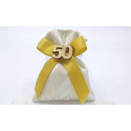 Sacchetto nozze d´oro 3388 maraja oro Sacchetto medio Liete Creazioni - 1