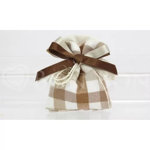 Sacchetto matrimonio 1836 country ecrù busta incrocio Liete Creazioni - 1