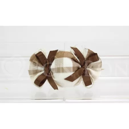 Sacchetto matrimonio 1840 country ecrù caramella Liete Creazioni - 1