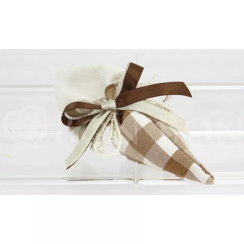 Sacchetto matrimonio 1841 country ecrù cono Liete Creazioni - 1