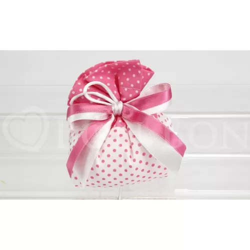 Sacchetto nascita e battesimo 1891 pois rosa fagotto Liete Creazioni - 1