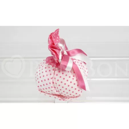 Sacchetto nascita e battesimo 1891 pois rosa fagotto Liete Creazioni - 2