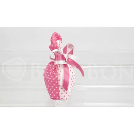 Sacchetto nascita e battesimo 1894 pois rosa busta sfalsata Liete Creazioni - 2