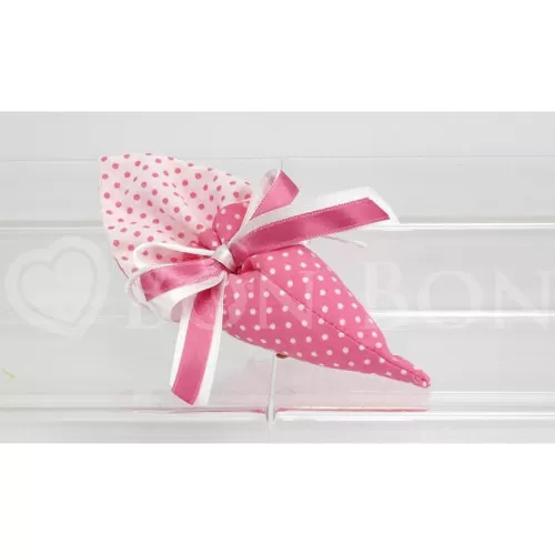 Sacchetto nascita e battesimo 1897 pois rosa cono Liete Creazioni - 1