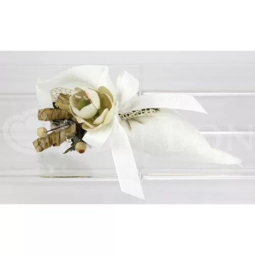 Sacchetto matrimonio 2088 maiori panna cono Liete Creazioni - 1