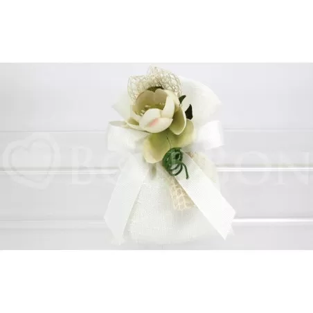Sacchetto matrimonio 2091 maiori panna busta Liete Creazioni - 1