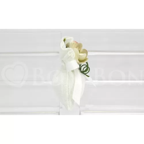 Sacchetto matrimonio 2092 maiori panna busta piccola Liete Creazioni - 1