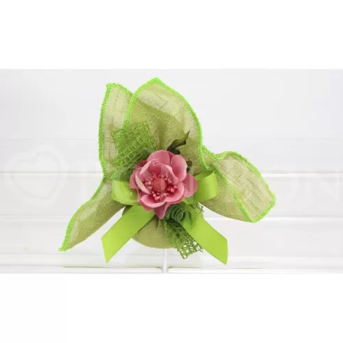 Sacchetto matrimonio 2093 maiori verde fazzoletto Liete Creazioni - 1