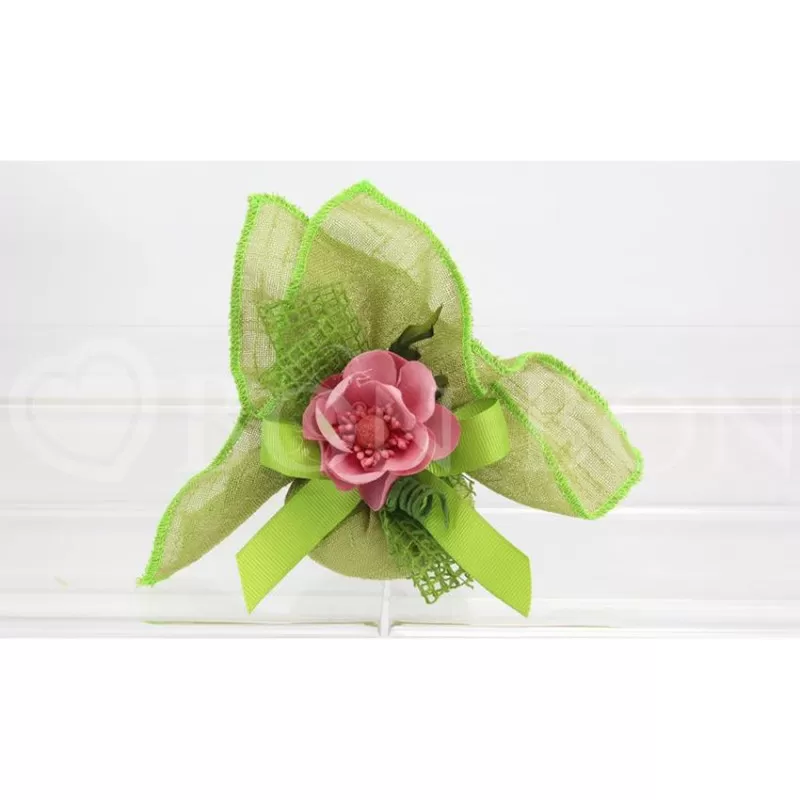 Sacchetto matrimonio 2093 maiori verde fazzoletto Liete Creazioni - 1