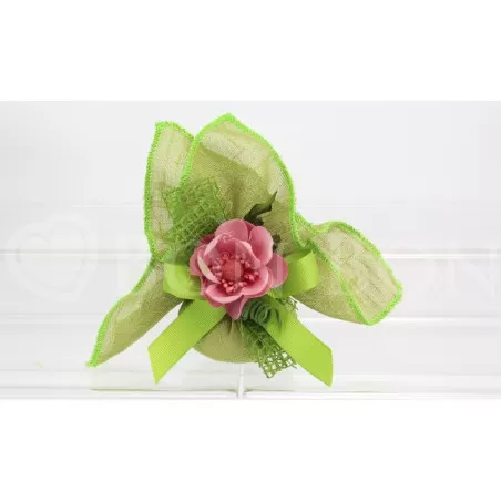 Sacchetto matrimonio 2093 maiori verde fazzoletto Liete Creazioni - 1