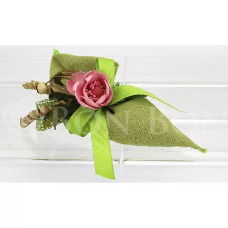 Sacchetto matrimonio 2095 maiori verde cono Liete Creazioni - 1