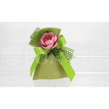 Sacchetto matrimonio 2098 maiori verde busta Liete Creazioni - 1