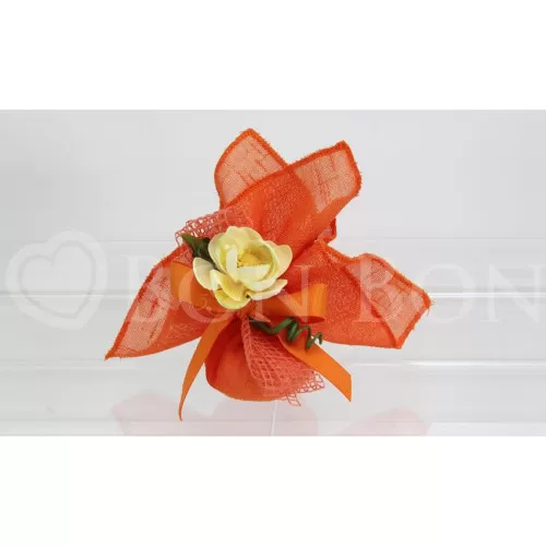 Sacchetto matrimonio 2100 maiori arancio fazzoletto Liete Creazioni - 1