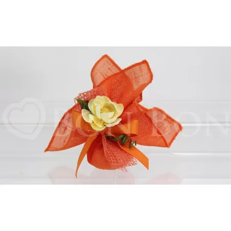 Sacchetto matrimonio 2100 maiori arancio fazzoletto Liete Creazioni - 1