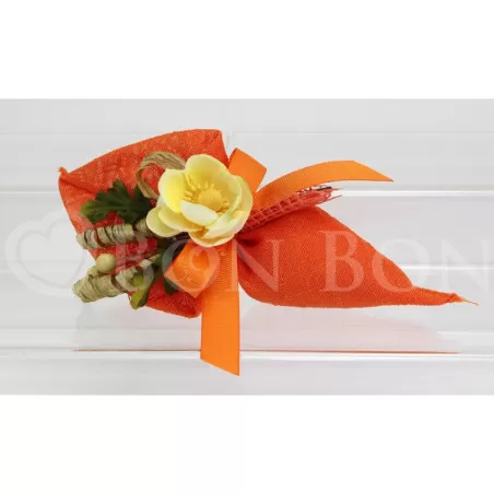 Sacchetto matrimonio 2102 maiori arancio cono Liete Creazioni - 1