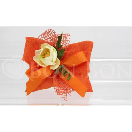 Sacchetto matrimonio 2104 maiori arancio busta lettera Liete Creazioni - 1