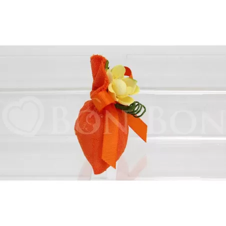 Sacchetto matrimonio 2106 maiori arancio busta piccola Liete Creazioni - 2