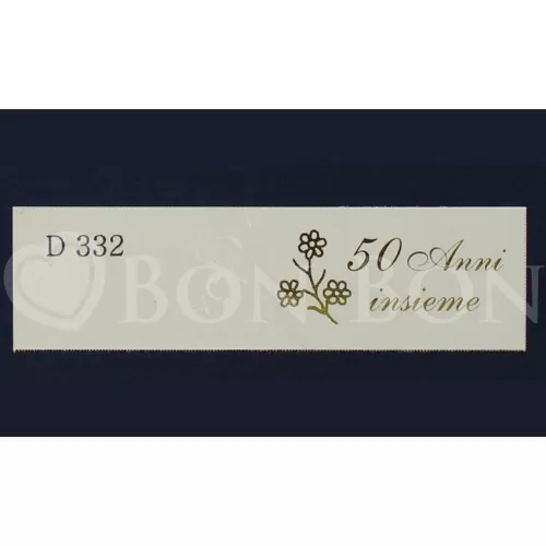 Confezione da 20 bigliettini per nozze d´oro 50 anni insieme - 1