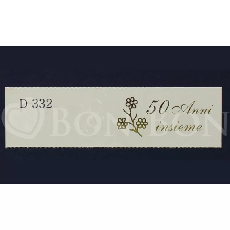 Confezione da 20 bigliettini per nozze d´oro 50 anni insieme - 1