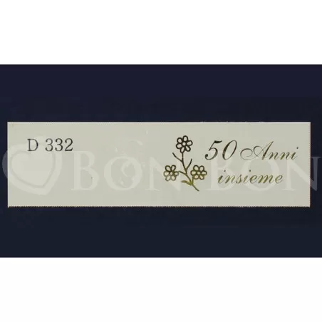 Confezione da 20 bigliettini per nozze d´oro 50 anni insieme - 1