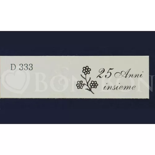Confezione da 20 bigliettini per nozze d'argento 25 anni insieme - 1