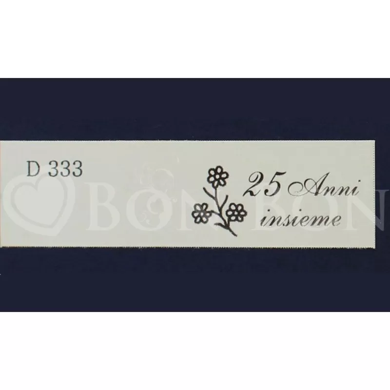 Confezione da 20 bigliettini per nozze d'argento 25 anni insieme - 1