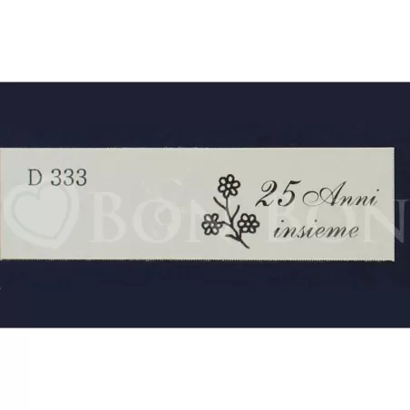 Confezione da 20 bigliettini per nozze d'argento 25 anni insieme - 1