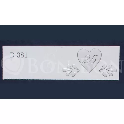Confezione da 20 bigliettini per nozze d'argento cuore 25 - 1