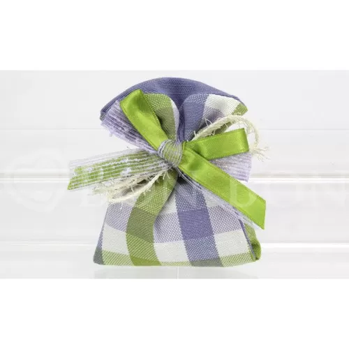 Sacchetto prima comunione country lilla busta incrocio Liete Creazioni - 1