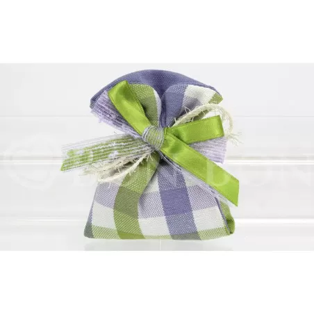 Sacchetto prima comunione country lilla busta incrocio Liete Creazioni - 1