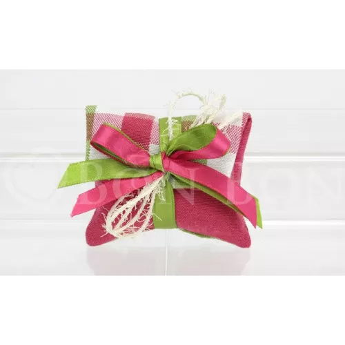 Sacchetto prima comunione country fuxia busta lettera piccola Liete Creazioni - 1