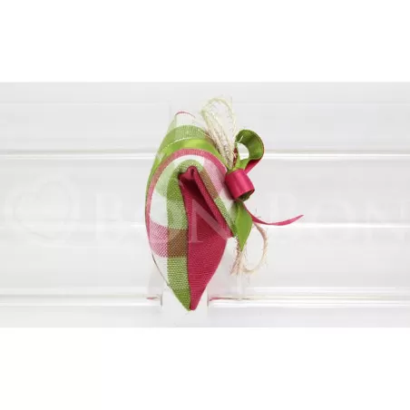 Sacchetto prima comunione country fuxia busta lettera piccola Liete Creazioni - 2