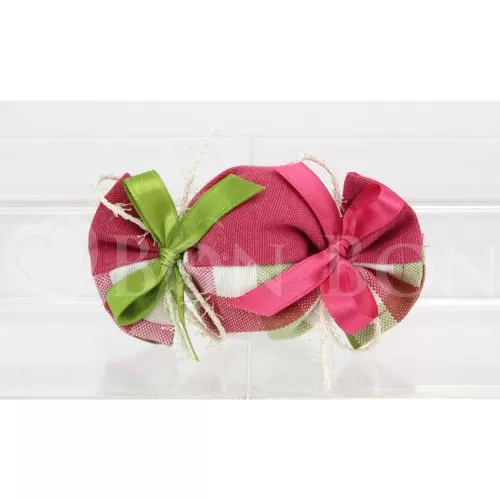 Sacchetto prima comunione country fuxia caramella Liete Creazioni - 1