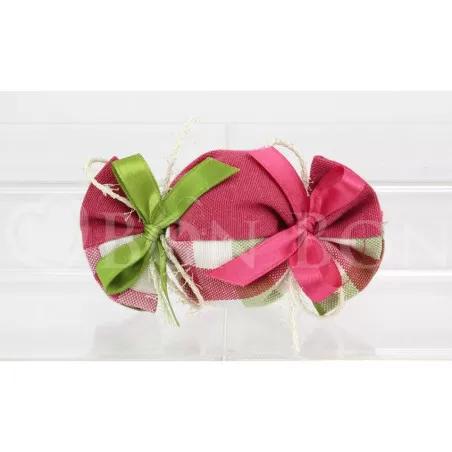 Sacchetto prima comunione country fuxia caramella Liete Creazioni - 1