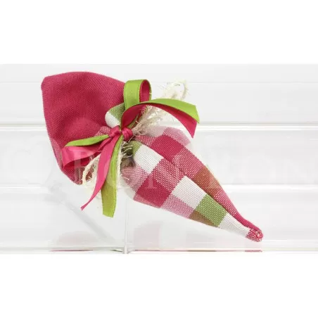 Sacchetto prima comunione country fuxia cono Liete Creazioni - 1