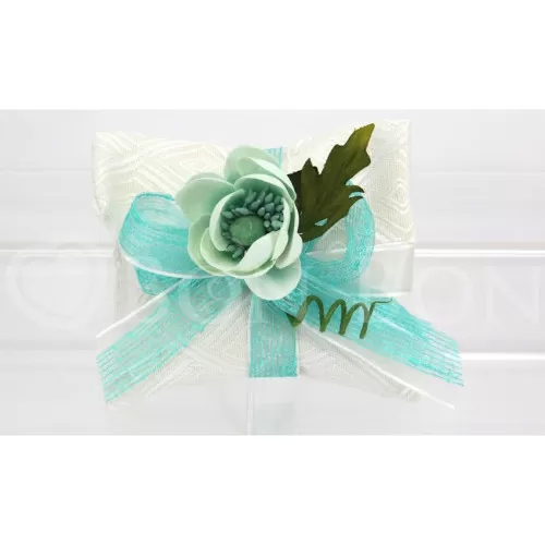 Sacchetto matrimonio 2194 rombi avorio busta lettera Liete Creazioni - 1