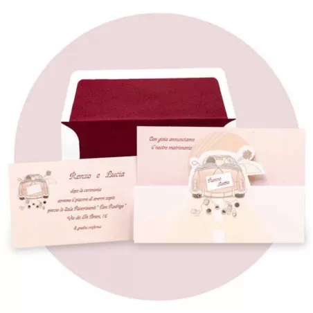 Partecipazione matrimonio famà F1190 Ferdinando Fam - 1